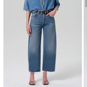 Citizens of Humanity Ayla Raw Hem Crop Jeans NWT